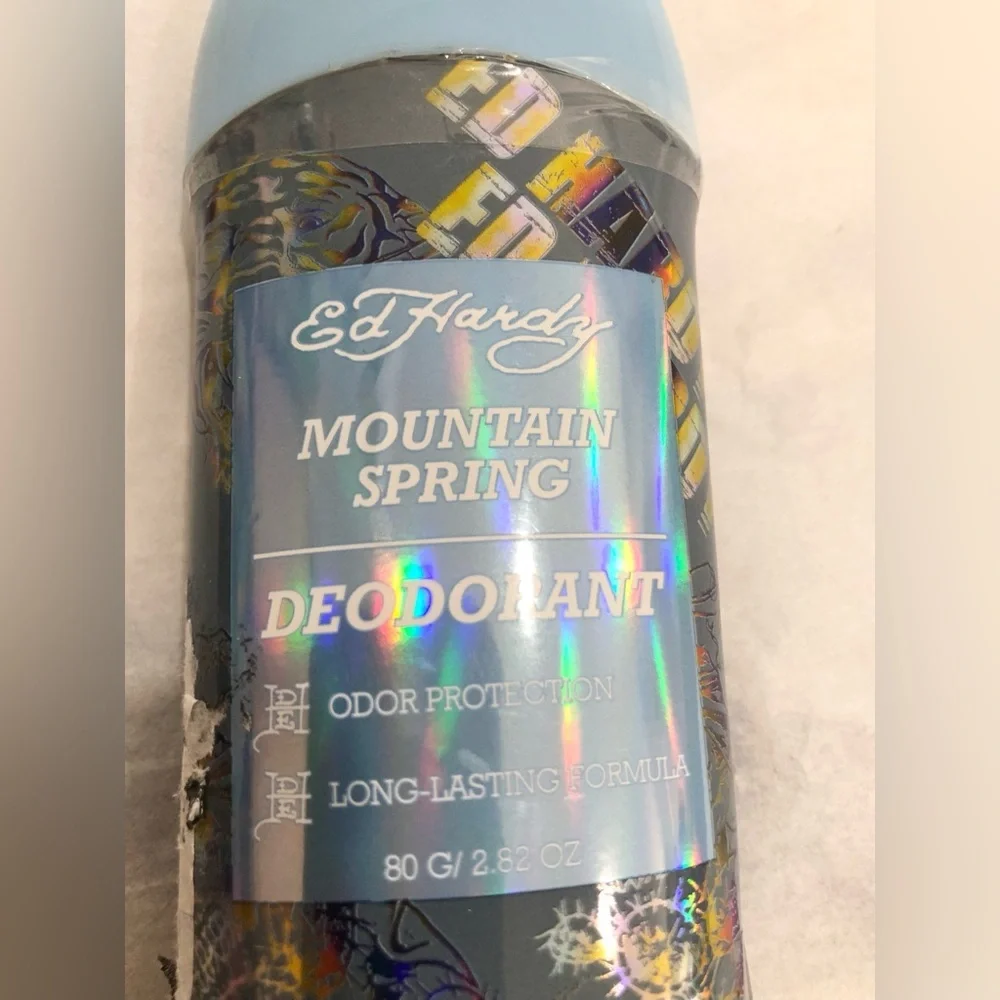 Ed Hardy mountain spring odor protection deodorant 2pack‎ new